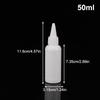 5/10/20/30/50/60/100Ml White Squeeze Dropper Empty Bottle With Screw Cap Eyes Liquid Ink Oil Dropper Paint Pigment Bottles