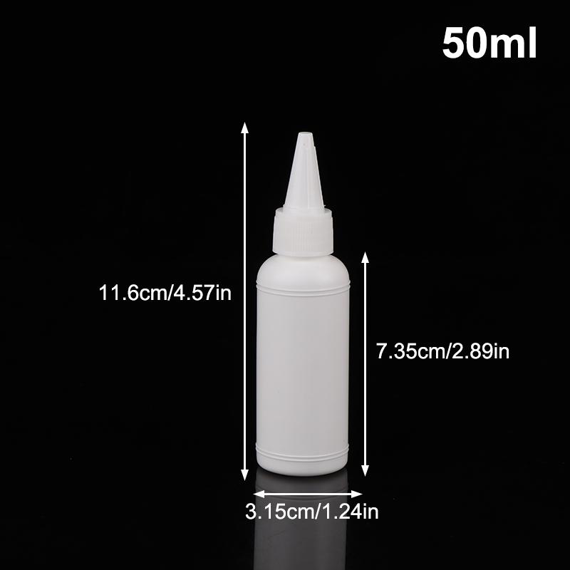 5/10/20/30/50/60/100Ml White Squeeze Dropper Empty Bottle With Screw Cap Eyes Liquid Ink Oil Dropper Paint Pigment Bottles