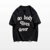 American Pure Cotton Guochao Brand Letter Printing Short-sleeved T-shirt Women's Summer New Loose Fat Mm Large Size Half-sleeved Top