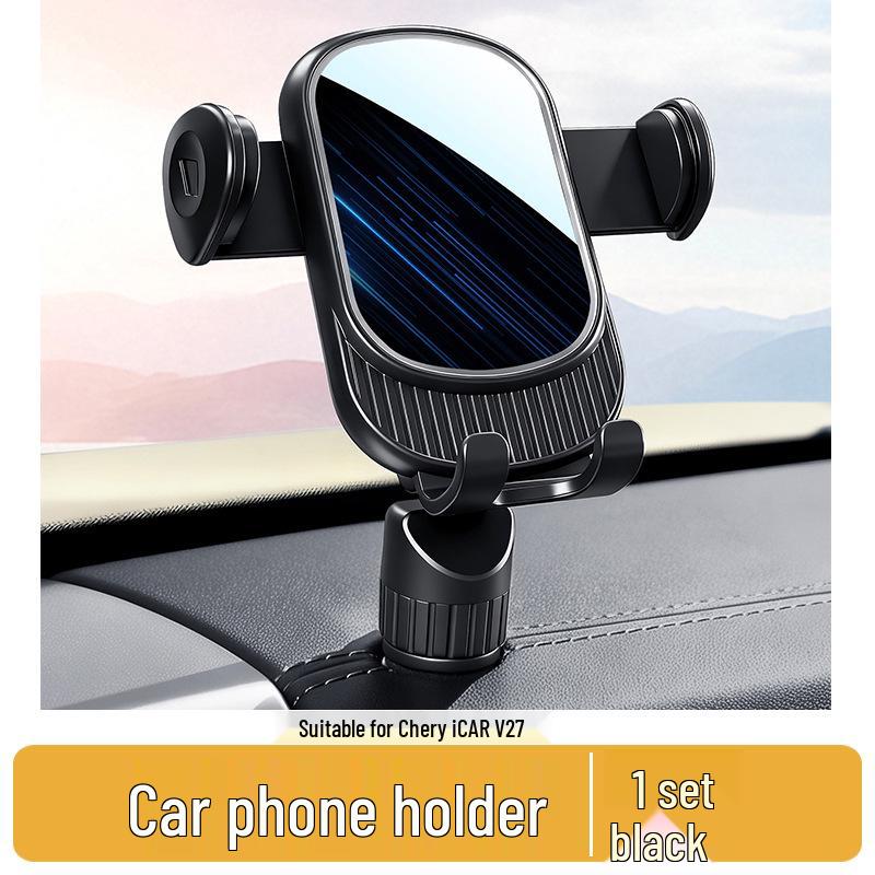 Chery iCAR V27 Dashboard Phone Holder: Left Side Automotive Navigation Mount