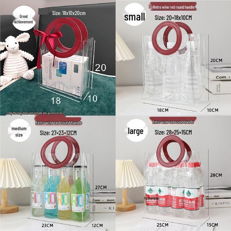Transparent PVC Wedding Candy Laser Gift Bag