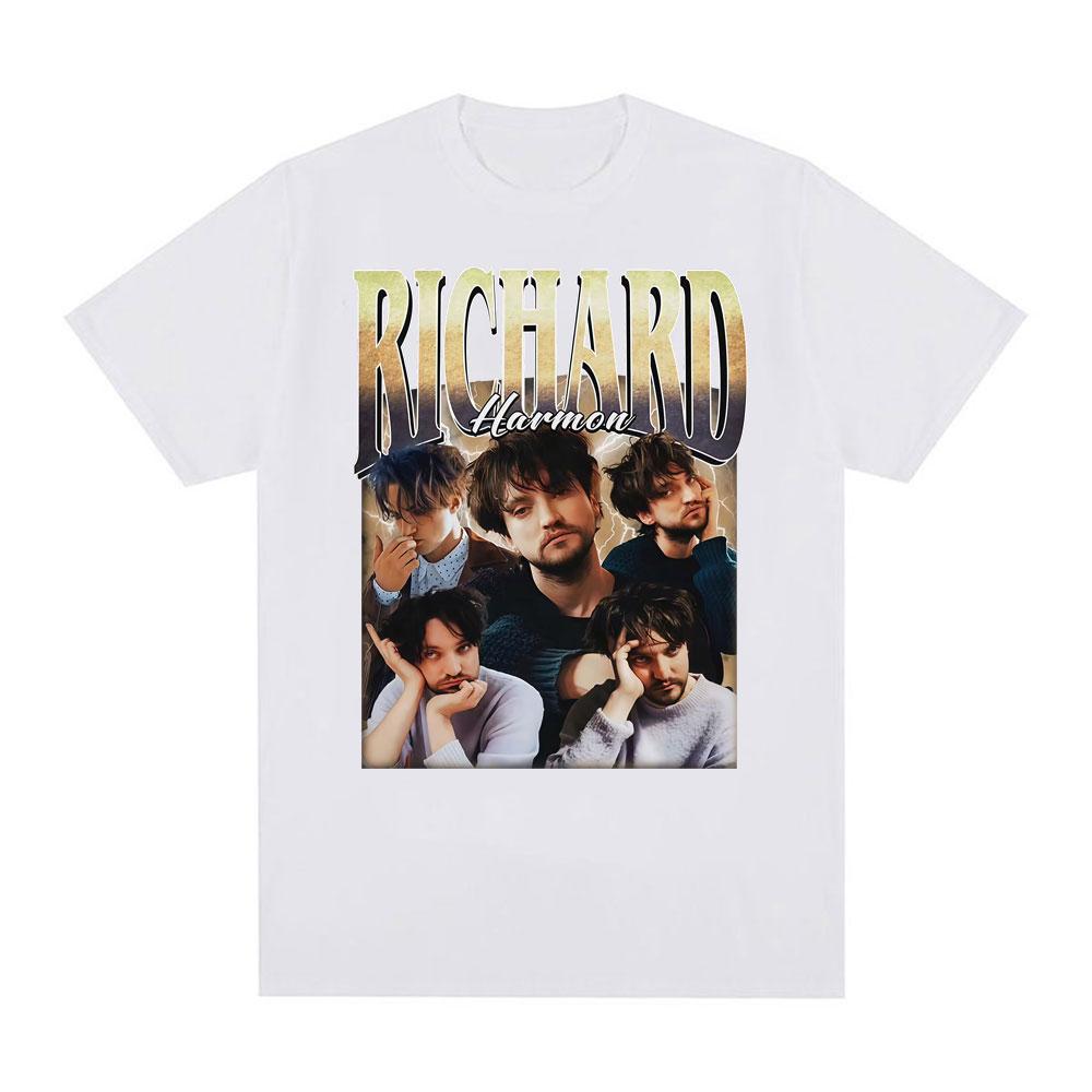 2025 Classic Richard Harmon Vintage Graphic T Shirts Men Women Harajuku Hip Hop Streetwear 100% Pure Cotton Printed T-shirt Y2k