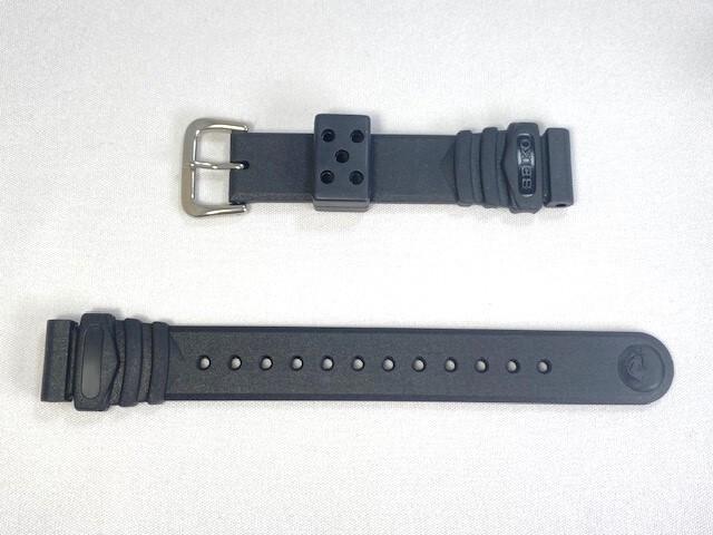 SEIKO DAR7BP 18mm Watch with Urethane Black via Diver's Band