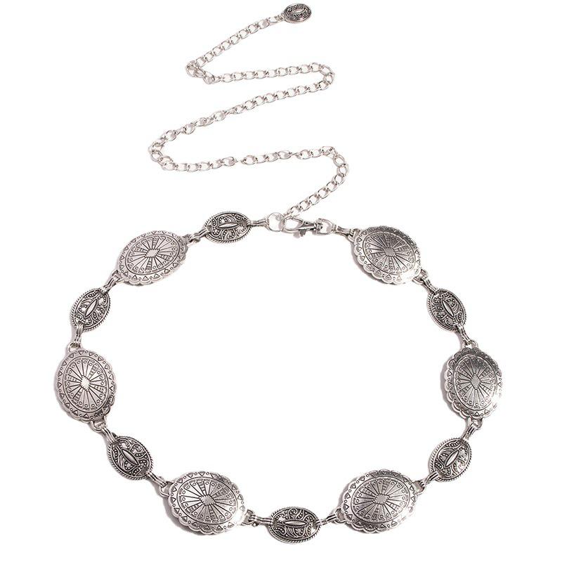 High-End Western-Style Metal Waist & Body Chain for Women