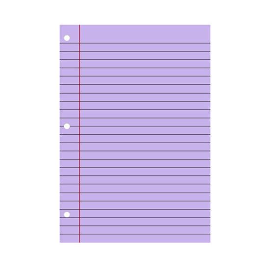 200 Sheets Loose Leaf Paper 8'' X 10.5'' College Ruled Filler Notebook Paper 3-Hole Punched Binder Lined Paper for 3 Ring Binders