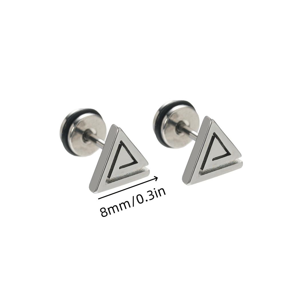 1Pair Star Lightning Titanium Steel Unisex Women Men Black Clear Crystal Zircon Ear Studs Earrings Shiny Piercing Jewelry Gift