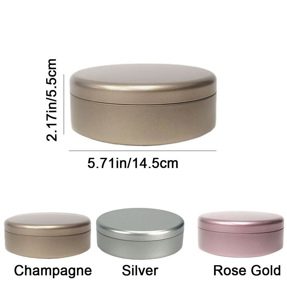 3Pcs Tinplate Cookie Storage Boxes Round Candy Biscuit Packaging Box Durable Tea Cake Tin  Gifts