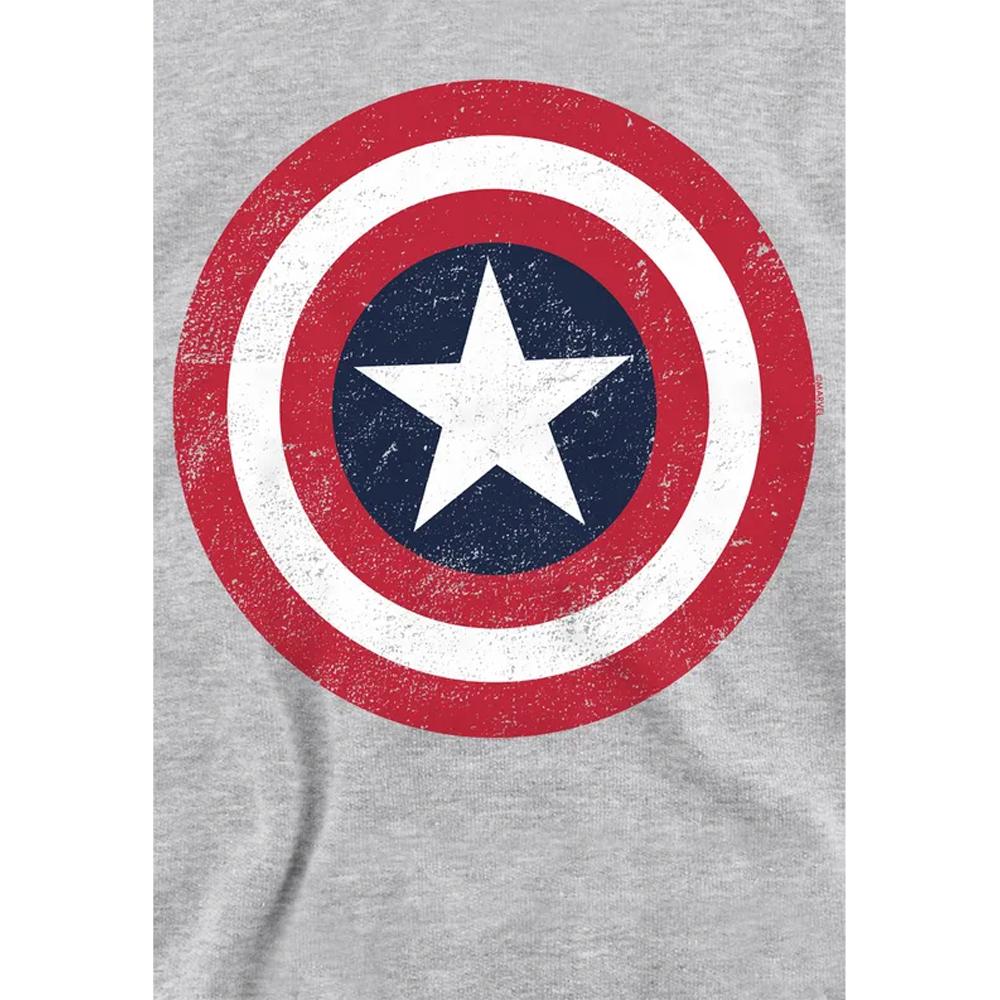 Captain America Childrens/Kids Shield Heather Pull Over Hoodie
