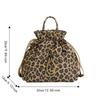 Large Capacity Drawstring Insulated Lunch Bag Floral Leopard Print Meal Container Bag  Picnic