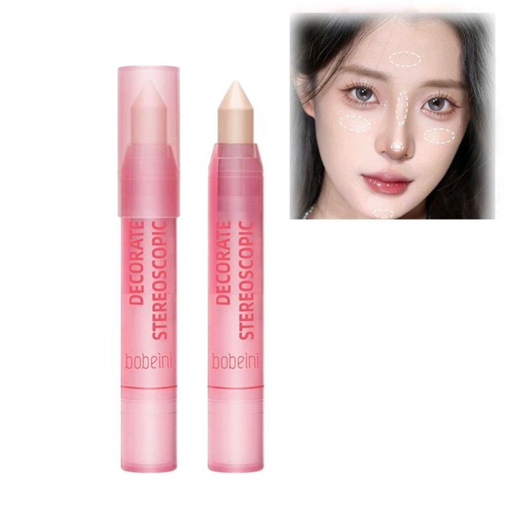 Matte Contour Stick Moisturizing Waterproof Concealer Long Lasting 3D Nose Shadow Face Highlighting Cream Face Makeup