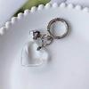 Elegant Heart Key Rings Bag Decoration Alloy Keychain Jewelry for Bag Car Key