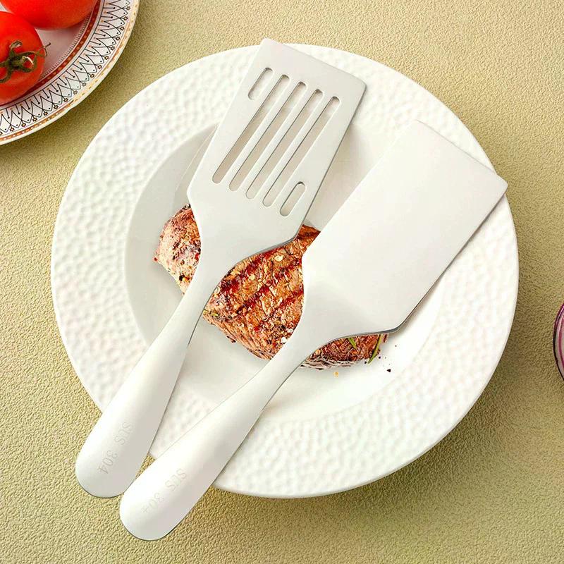Mała szpatułka ze stali nierdzewnej, Szpatułka do grillowania, Odwracacz do grilla, Mała łopatka do smażenia ze stali nierdzewnej, Metalowa łopatka do gotowania