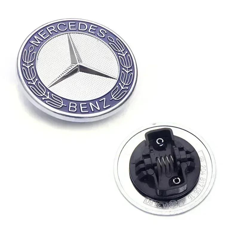 Car Sticker C200 E300 Hot 2026 New For Benz W212 GLC GLK 2025 Hot For Mercedes Benz AMG Car Metal Flat Hood Emblem Front Badge L