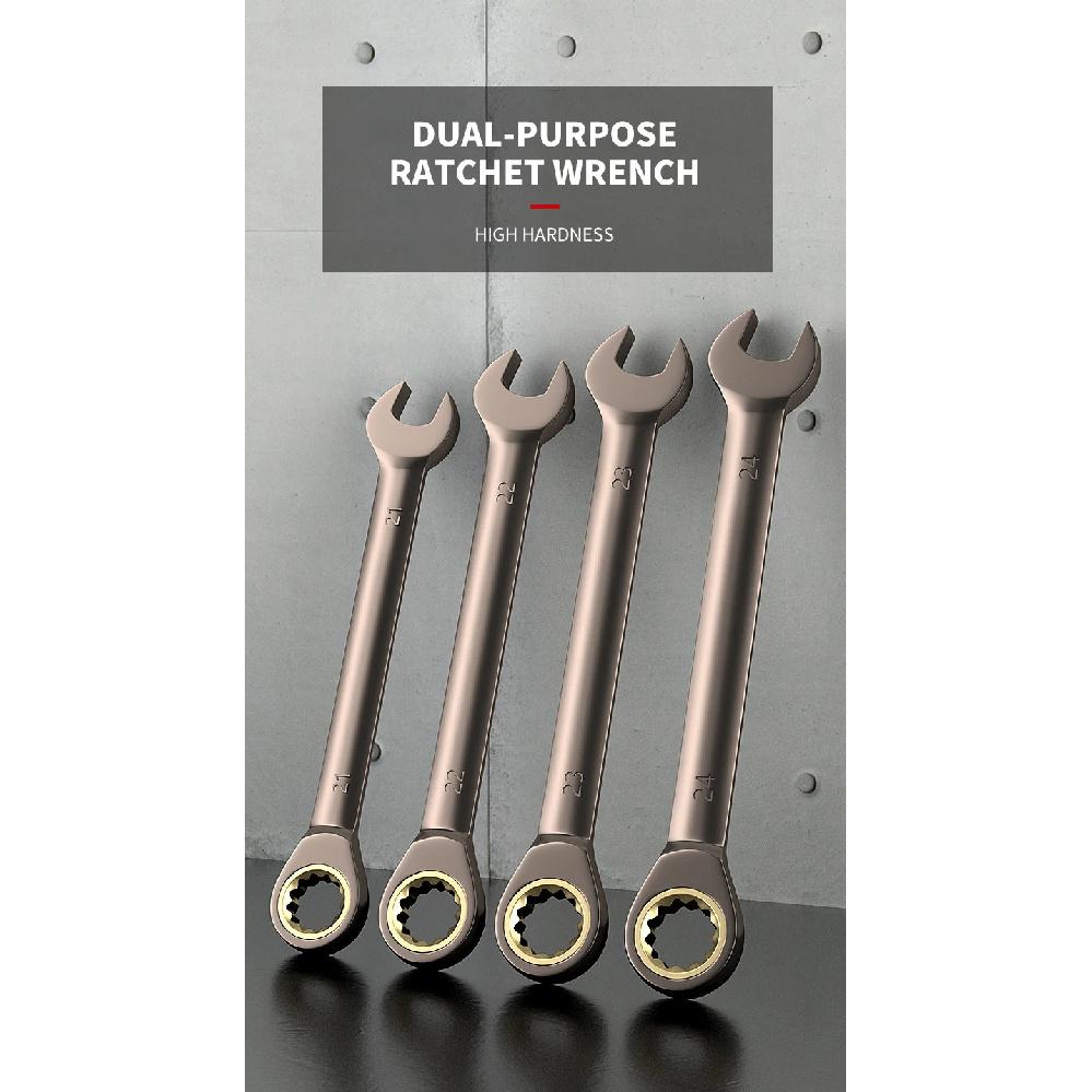 12 stücke/6 stücke Dual-use-Ratsche Kopf Schnell Wrench Set Hardware Werkzeuge 72 Zähne Großhandel 180 Grad Rotation