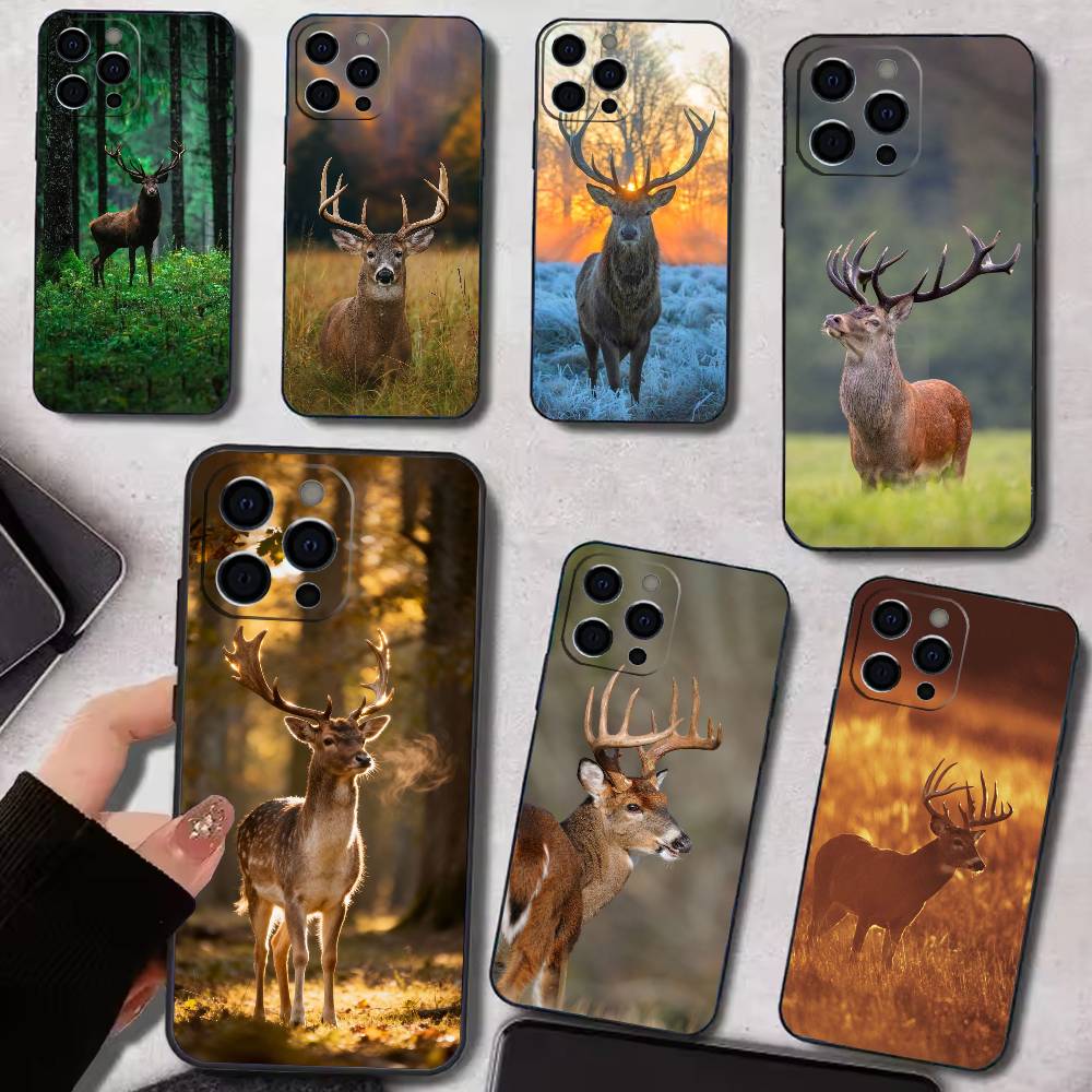 Deer Hunting Phone Case Silicone Soft For IPhone 17 16 15 14 13 12 11 X XR Plus Pro Max Plus