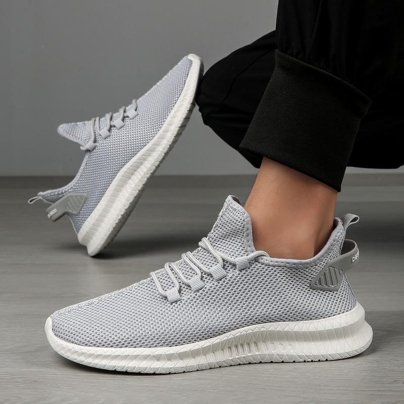 Nová móda Pánské tenisky Síťované ležérní boty Šněrovací Lehké Pohodlné Vulkanizované boty Tenis Zapatillas Hombre Velké