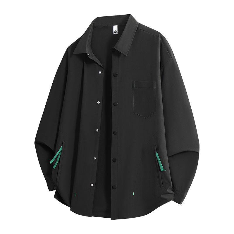 High Quality Long Sleeved Shirt Men's Versatile Casual Top