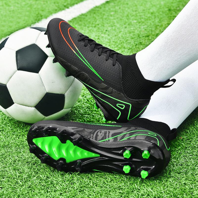 Jinjiang Production Hair Adult Football Shoes Boys AG Long Nails Artificial Grass TF Broken Nails Professional Training Shoes for Primary and Second