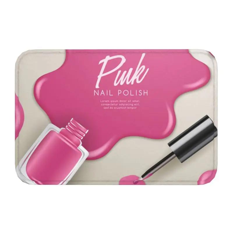 Nails Polish Eat Sleep Repeat Front Door Floor Entrance Mat Outdoor Tech Funny Quotes Bathroom Kitchen Doormat Garage Carpet Rug