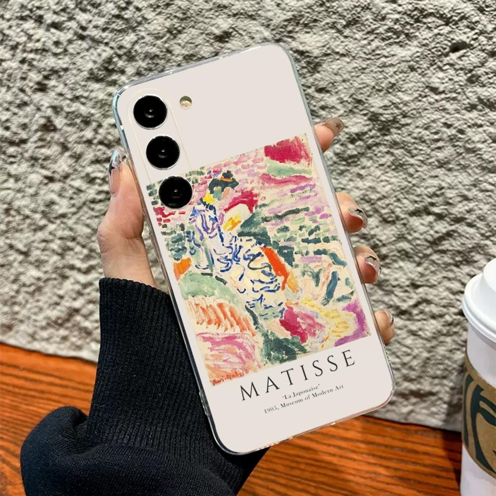 Henri Matisse Art Painting Phone Case Silicone Case For Samsung S30,S23,S21,S22,S20 Ultra,S20 FE lite,S10,S9,S8 PIus Cover Clear