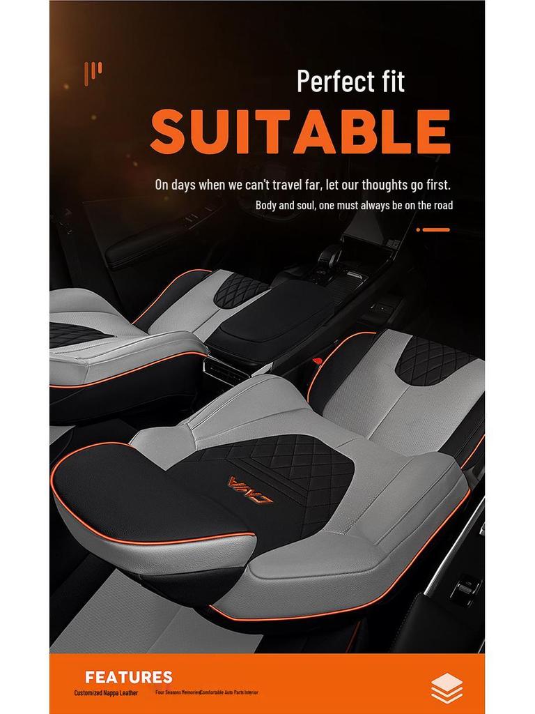 Boyue COOL All-Season Full Leather Car Seat Cover for Five-Seater Models