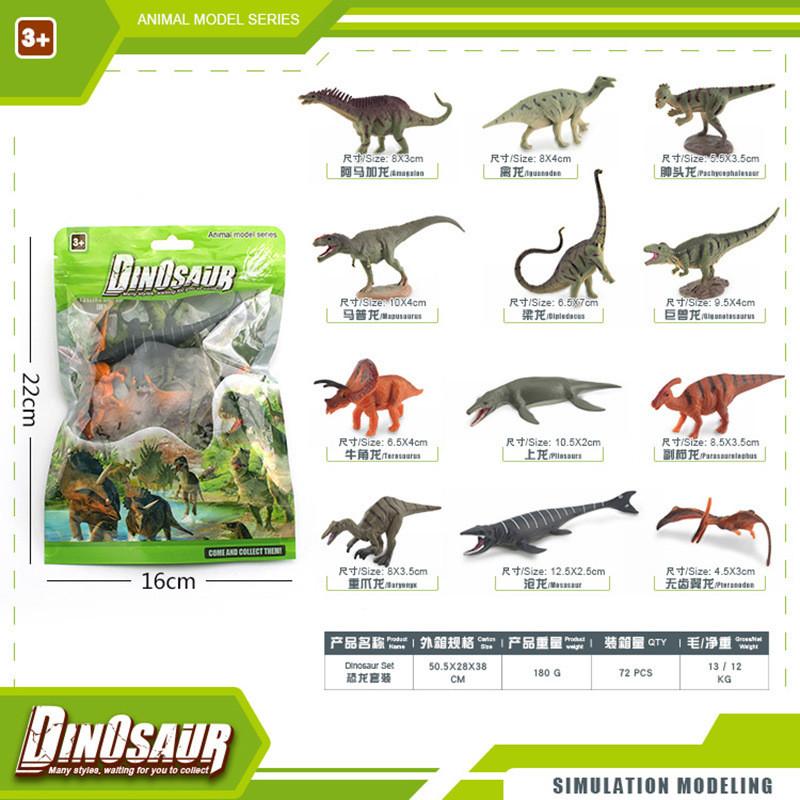 Authentic Style Dinosaur Model Collection Including Velociraptor Tyrannosaurus Triceratops And Stegosaurus Ideal For Gifts C And