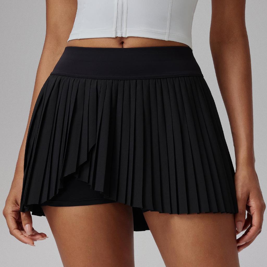 Damen Freizeit Plissee Sport Minirock - Slim Fit, Anti-Exposition, Perfekt für Tennis, Outdoor-Fitness, Yoga, Sommerbekleidung