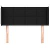 VidaXL Headboard with Ears Black 103x16x78-88 Cm Fabric3118760