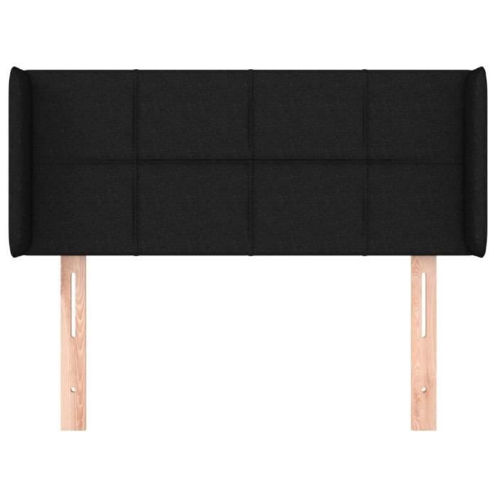 VidaXL Headboard with Ears Black 103x16x78-88 Cm Fabric3118760