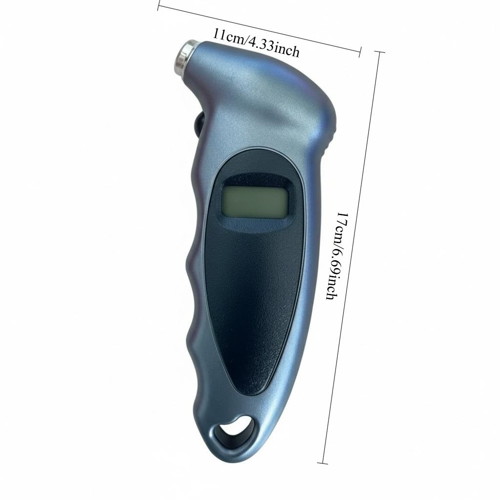 Digital LCD Display Car Tire Pressure Gauge - Auto and Motorbike Tire Safety Tester