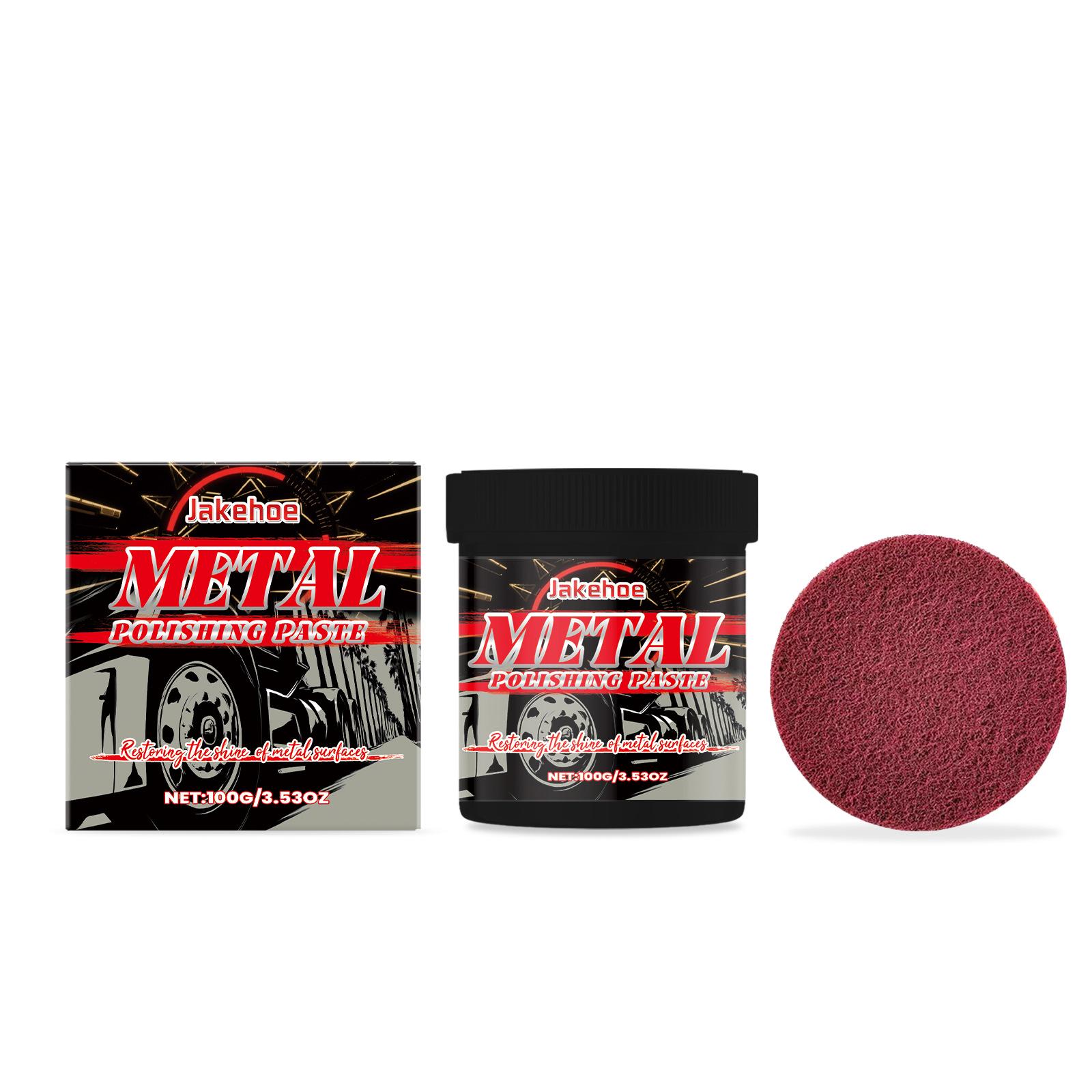 JAKEHOE Auto Metal Polish: Cleans, prevents oxidation, and enhances shine for daily surface care.