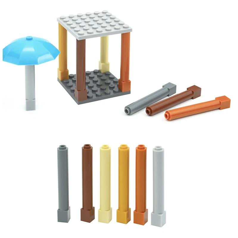 Yiran Toy Do-It-Yourself Bricks Moc Components Constructing Blocks Support 1X1x6 Solid Pillar Compatible With 43888 Educational Creative Playthings Ideal