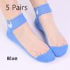 5 Pairs Socks Women Spring/summer Thin Cute Cartoon Ribbed Crystal Silk Women's Socks Glass Silk Women's Socks