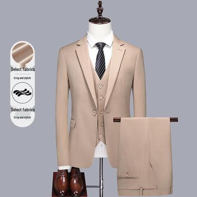Pánský třídílný oblek úzkého střihu: Business Casual, Formální oblečení, Svatební smoking, Svědci, Oblečení ženicha.
