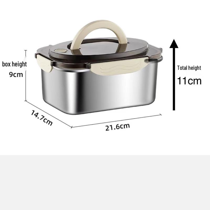 

ZISIZ 2100ml Portable Food Storage Containers 3-Pack