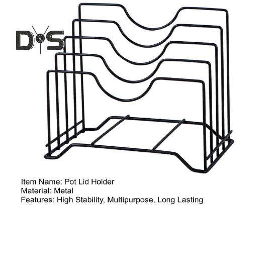 Pot Lid Stand Rack Kitchen Pan Organizer High Stability Multi-Functional Space-Saving Kitchen Baking Tray Cutting Board Holder