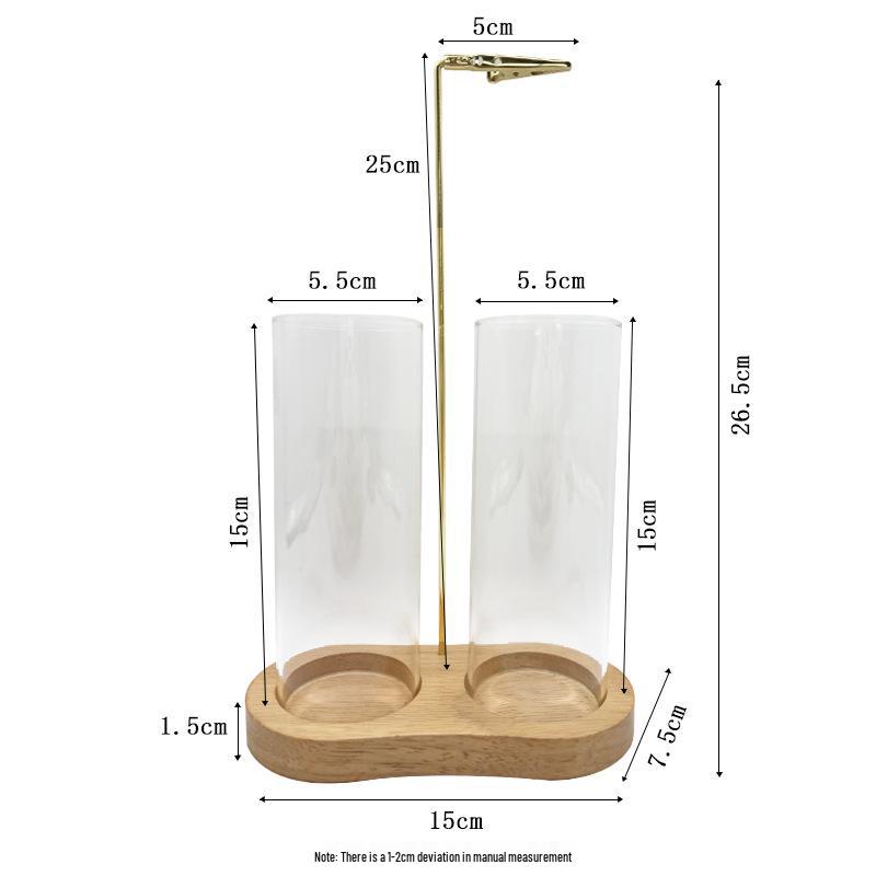 Figure-8 Glass Cup Incense Holder: Anti-Ash Meditation & Yoga Decor