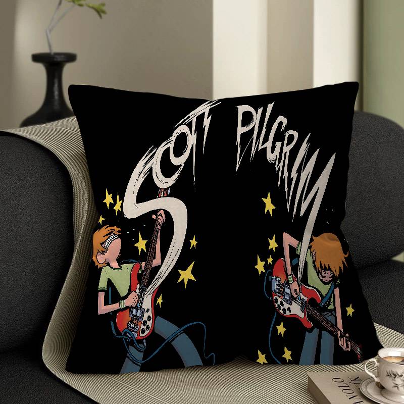 Scott Pilgrim Pillow Gifts Home Office Furnishings Bedroom Sofa Car Cushion Cover Case 45X45Cm