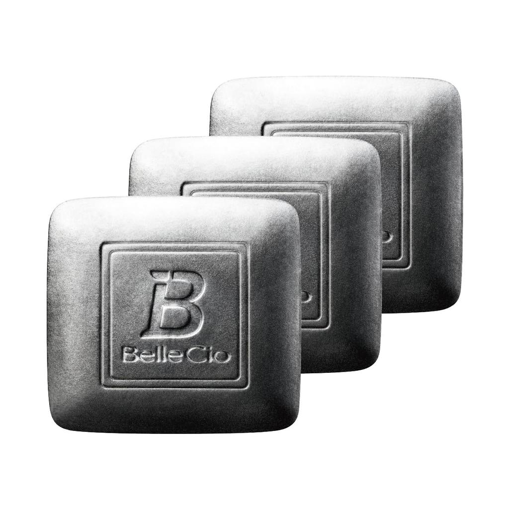 Belcio Clear Soap P 135g of Charcoal Solid Removes Creates Rich Clear Face Pore Brightens Made in Official Kagayaku Cosmetics Z031090 (Set 3) / Soap,