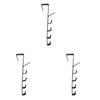 AU Fivesegment Door Hook Multifunctional Coat Towel Storage Organizer Hook (Brow