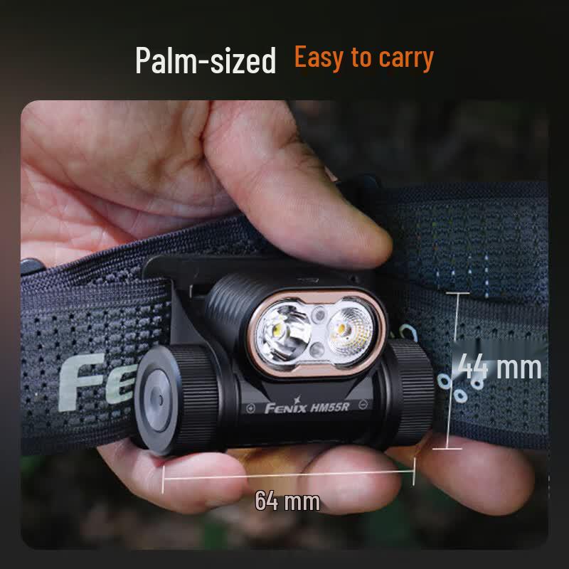 Linterna Frontal FENIX HM55R Ultraligera para Trail Running