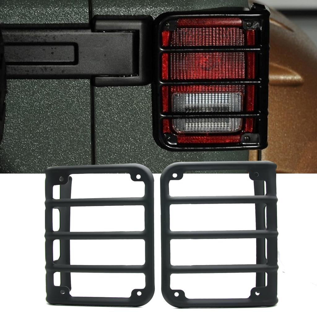 MFC PRO Tail Light Protector Covers for Wrangler JK Stainless Steel (2 Pieces) JK/Unlimited (2007-2017),