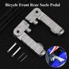 Aluminum Alloy Anti-Slip Electric Bicycle Pedals Bicycle Front Pedal Rest Pegs Axle Foot Pegs