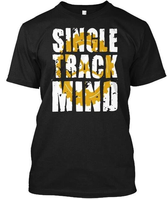 Single Track Mind Mountain Bike Brain T- T shirt Made in the USA Size S to 5XL XL
