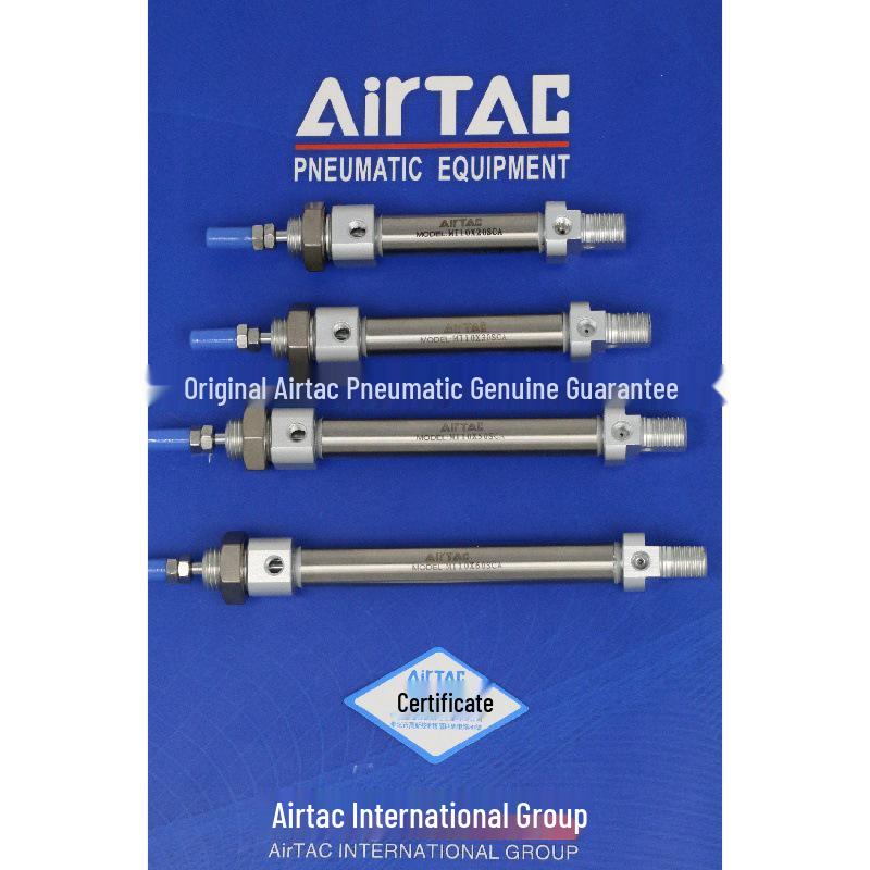 

Airtac Mini Cylinder MI10 Series (120-200mm Stroke) MI10*125 Non-magnetic