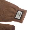 Autumn And Winter Men Padded Thicken Jacquard Touchscreen Gloves Warm Wool Gloves for Cold Weather