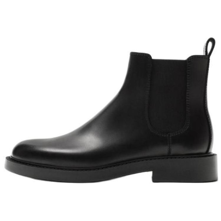Zara Comfortable Fashionable Minimalist Short Chelsea Boots Men Boots Black 12002520800