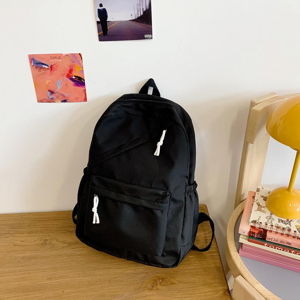 Korean version of the new small fresh backpack high value campus junior high school student schoolbag trend large capacity travel backpack