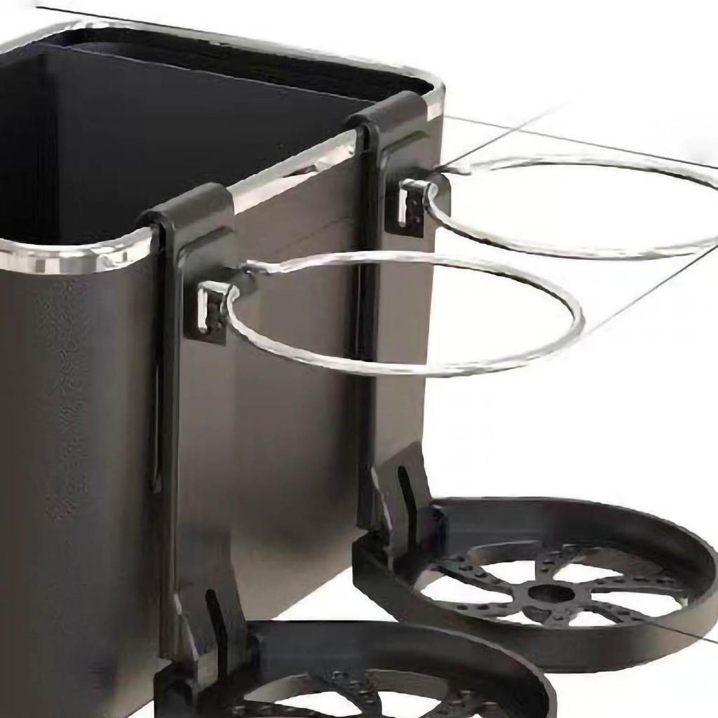 Armlehnen-Aufbewahrungsbox Wasserbecherhalter Multifunktionaler Auto-Konsolen-Organizer für Auto Schwarz