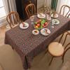 Indoor Outdoor Dinning Tabletop Decoration Rectangle Cotton Linen Table Cloth